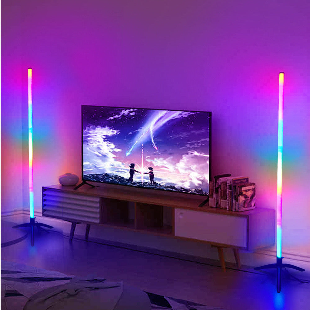 USB Powered LED Lights for Bedroom, Floor Lamp Room Lights,Color Changing Floor LED Light with Remote Control,Decorative Floor Ambient Night Light for Bedroom, Living Room, Game Room,Indoor Lighting, Cozy Lighting for Home Decor