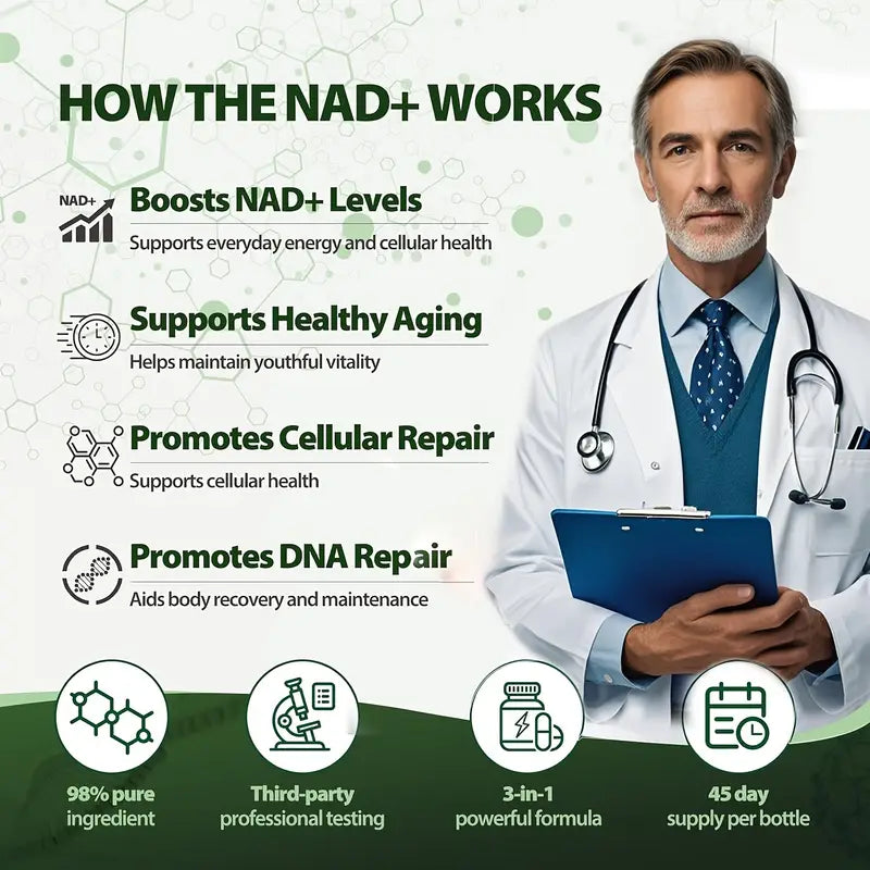 Navastastrual NR900-NAD+Supplement for Skin Aging Support, Energy, and Focus - 80 Count - Vitamin Healthcare Fitness  NMN Supplement Alternative - Liposomal NAD w/Resveratrol - High Purity NAD Supplement for Anti-Aging, Energy, Focus