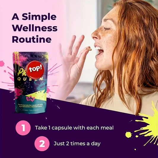 Primal Queen Beef Organ Superfood - 30 Day Refill，Female-Optimized Beef Organ Superfood Supplement (Beef Liver, Kidney, Heart, & 3 More) - 100% Grass Fed, Pasture Raised Cattle - Balance Hormones, Energy, & More for Women