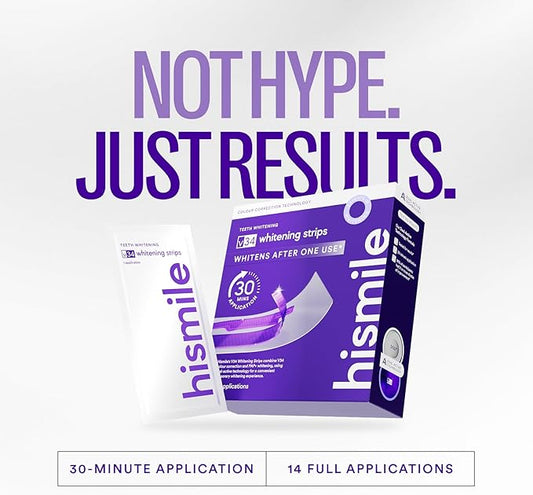 Purple Teeth Whitening Strips – Gentle Daily Purple Whitening Strips for Surface Stain Reduction & Natural Shine, Portable Whitening Strips Purple for Home or On-The-Go Use (14)